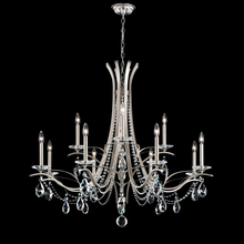  VA8322N-48H - Vesca 12 Light 120V Chandelier in Antique Silver with Clear Heritage Handcut Crystal