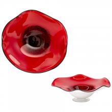  04491 - Art Glass Bowl|Red-Small