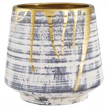  11874 - Athenian Planter|Beige|Black|Gold