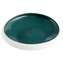  11880 - Tricolore Bowl|Grn|Textured Matte White -M