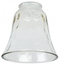  107 - Small Bell - Hammered Clear Glass Replacement Glass