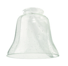  391 - 2 1/4" Glass- Clear /Seeded, Bell