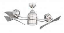  BW250BNK6 - 50" Bellows Duo in Brushed Polished Nickel w/ Greywood Blades