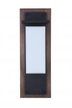  ZA2522-WBMN-LED - Heights 1 Light Large Outdoor LED Wall Lantern in Whiskey Barrel/Midnight