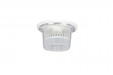  K212-LED - Keyless 1 Light Lamp Socket & Cover w/ 10W LED GU24 Bulb in White