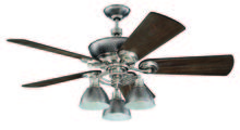  K11065 - Timarron 54" Ceiling Fan Kit with Light Kit in Brushed Polished Nickel