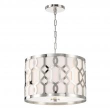  2265-PN - Libby Langdon for Crystorama Jennings 3 Light Polished Nickel Chandelier