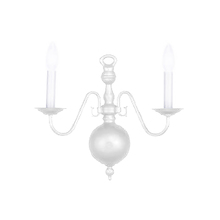  3502-WHITE - 2 Light White Sconce