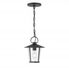  AND-9203-CL-MK - Andover 1 Light Matte Black Outdoor Pendant