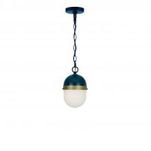  CAP-8506-MK-TG - Brian Patrick Flynn for Crystorama Capsule 3 Light Matte Black + Textured Gold Outdoor Pendant