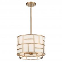  DAN-404-VG - Libby Langdon for Crystorama Danielson 4 Light Vibrant Gold Mini Chandelier