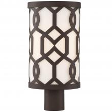  JEN-2207-DB - Libby Langdon for Crystorama Jennings 1 Light Dark Bronze Outdoor Post