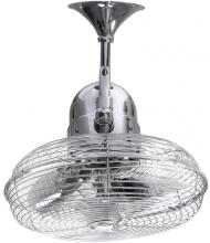  KC-CR - Kaye 90° oscillating 3-speed ceiling or wall fan in polished chrome finish.