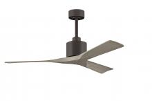  NK-TB-GA-52 - Nan 6-speed ceiling fan in Textured Bronze finish with 52” solid gray ash tone wood blades