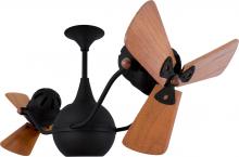  VB-BK-WD - Vent-Bettina 360° dual headed rotational ceiling fan in Matte Black finish with solid sustainable