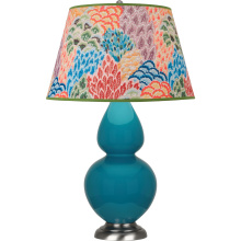 Robert Abbey 1753S - Peacock Double Gourd Table Lamp
