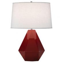  938 - Oxblood Delta Table Lamp