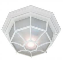  2002TW - Flushmount Collection Ceiling-Mount 2-Light Outdoor Textured White Light Fixture