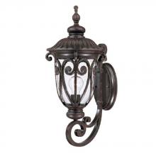  2111MM - Naples Collection Wall-Mount 1-Light Outdoor Marbleized Mahogany Light Fixture