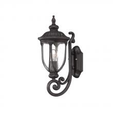  2201BC - Laurens Collection Wall-Mount 1-Light Outdoor Black Coral Light Fixture