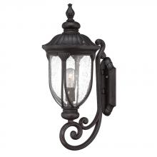  2211BC - Laurens Collection Wall-Mount 1-Light Outdoor Black Coral Light Fixture