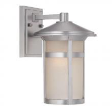  39102BS - Phoenix Collection Wall-Mount 1-Light Outdoor Brushed Silver Light Fixture
