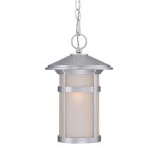  39106BS - Phoenix Collection Hanging Lantern 1-Light Outdoor Brushed Silver Light Fixture