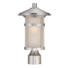  39107BS - Phoenix Collection Post Lantern 1-Light Outdoor Brushed Silver Light Fixture