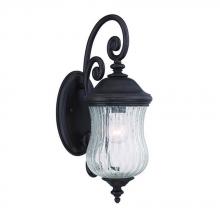  39702BC - Bellagio Collection Wall Lantern 1-Light Outdoor Black Coral Light Fixture