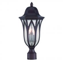  39817ABZ - Milano Collection Post Lantern 3-Light Outdoor Architectural Bronze Light Fixture