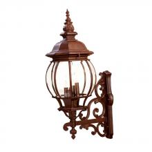 5153BW - Chateau Collection Wall-Mount 4-Light Outdoor Burled Walnut Light Fixture