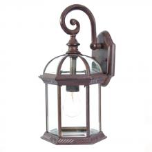  5271BW - Dover Collection Wall-Mount 1-Light Outdoor Burled Walnut Light Fixture