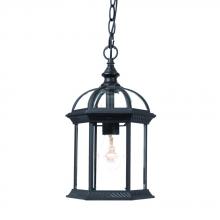  5276BK - Dover Collection Hanging Lantern 1-Light Outdoor Matte Black Light Fixture