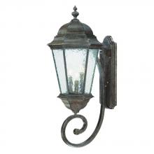  5521BC - Telfair Collection Wall-Mount 3-Light Outdoor Black Coral Light Fixture