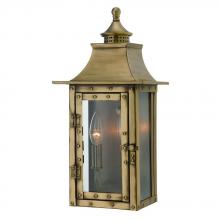  8302AB - St. Charles Collection Wall-Mount 2-Light Outdoor Aged Brass Light Fixture