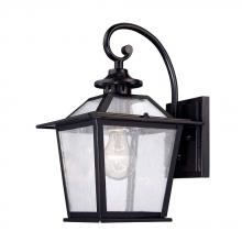  9702BK - Salem Collection Wall-Mount 1-Light Outdoor Matte Black Light Fixture