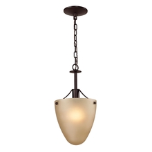  1301CS/10 - Jackson 1-Light Convertible in Oil Rubbed Bronze with Light Amber Glass