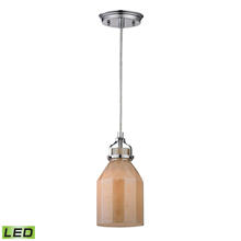  46029/1-LED - Danica (existing) Collection 1 light mini pendant in Polished Chrome - LED Offering Up To 800 Lumens
