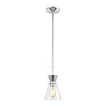  46463/1 - Modley 1-Light Mini Pendant in Polished Chrome with Clear Glass
