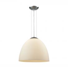  56522/1 - Merida 1-Light Pendant in Polished Chrome with Opal White Linen Glass
