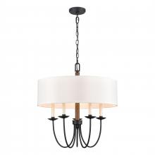 ELK Home Plus 89706/5 - Neville 23'' Wide 5-Light Chandelier - Charcoal Black