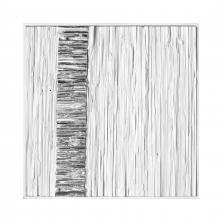  H0036-9737 - Stripe Wood Dimensional Wall Art - White