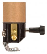  90/1152 - Turn Knob Socket With Paper Liner; 2" Height; On-Off Turn Knob; Screw Terminals; 1/8 IP; Inside