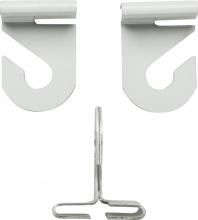  90/846 - Drop Ceiling Hook Set; White Finish; Contains 2 Sets Per Bag; No Hardware Needed