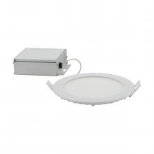  S11827 - 12 Watt; LED Direct Wire Downlight; Edge-lit; 6 inch; CCT Selectable; 120 volt; Dimmable; Round;