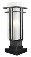  549PHM-SQPM-BK - 1 Light Outdoor Pier Mounted Fixture