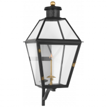  CHO 2456BLK-CG - Stratford Large Bracketed Gas Wall Lantern
