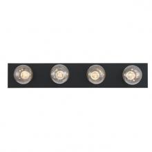  6117600 - 4 Light Wall Fixture Matte Black Finish