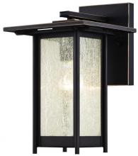  6203900 - Wall Fixture Oil Rubbed Bronze Finish with Highlights Clear Seeded Glass