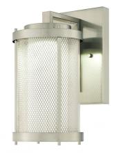  6318300 - LED Wall Fixture Brushed Nickel Finish Mesh, Clear and Frosted Glass